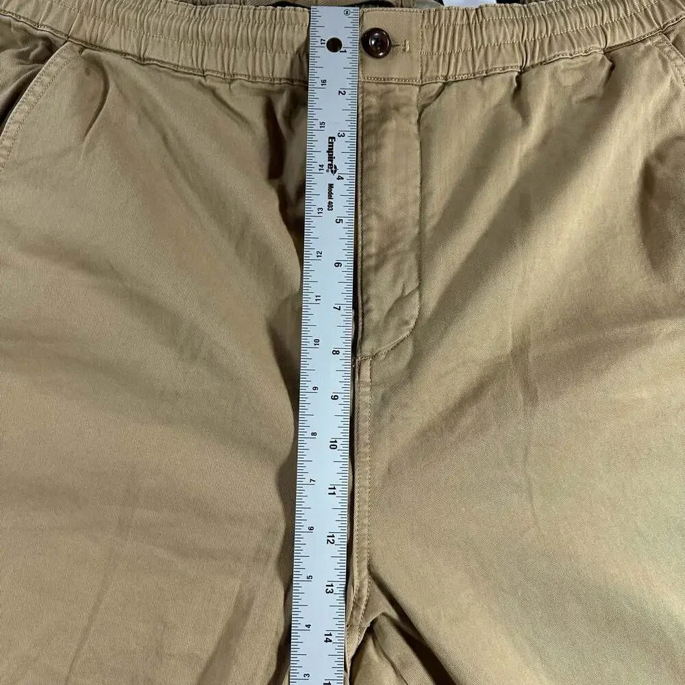 Banana Republic Slim Fit Drawstring Waist Chino Pants Khaki Brown Size XL